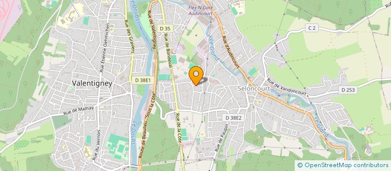 localisation de l'entreprise SCI AXELVERO  SELONCOURT