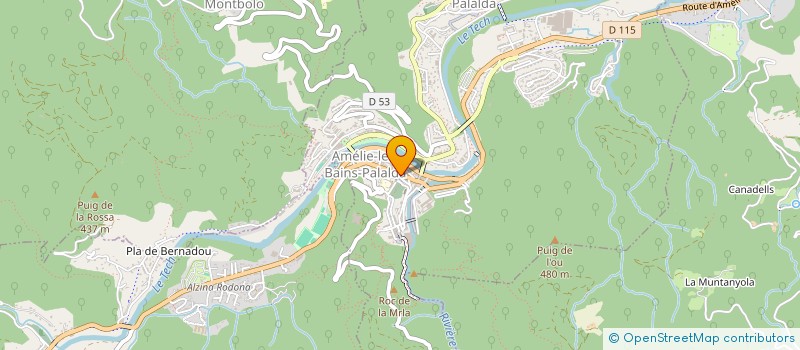 localisation de l'entreprise SCI AXENJI  AMELIE-LES-BAINS-PALALDA