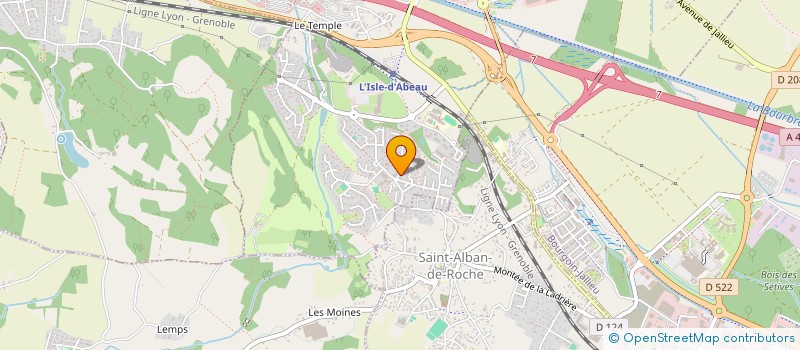 localisation de l'entreprise SCI AXESS-KINE  L'ISLE-D'ABEAU