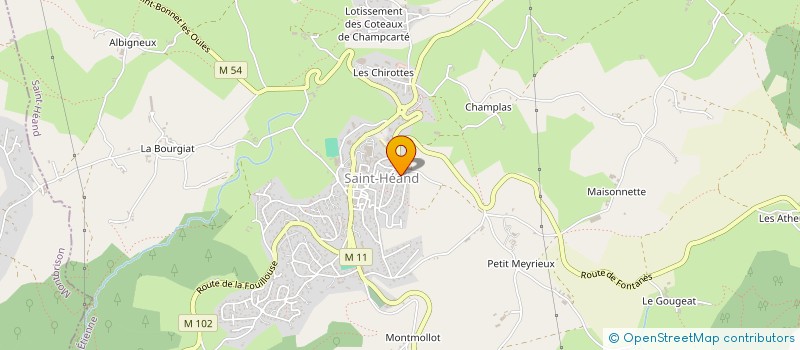 localisation de l'entreprise SCI AXIMTG  SAINT-HEAND