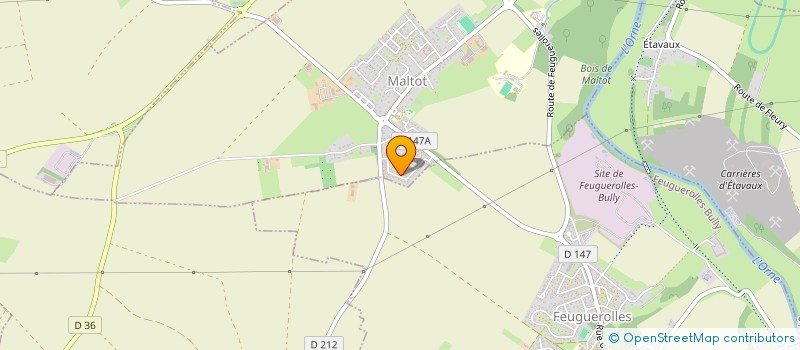 localisation de l'entreprise SCI AXIONS 2JQNS  MALTOT