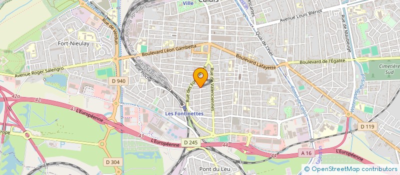 localisation de l'entreprise SCI AXIOS  CALAIS