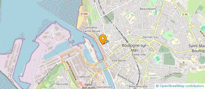 localisation de l'entreprise SCI AXIS à BOULOGNE-SUR-MER