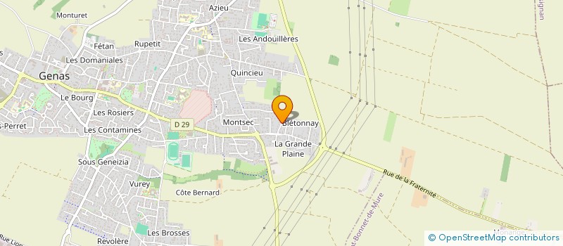 localisation de l'entreprise SCI AXITIMO  GENAS