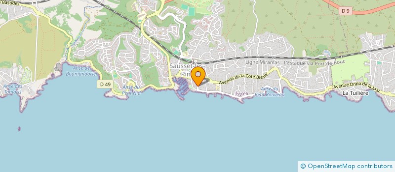 localisation de l'entreprise SCI AXLE  SAUSSET-LES-PINS