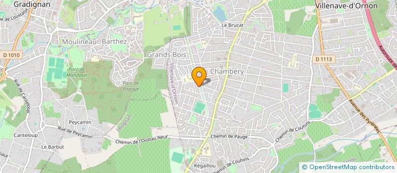 localisation de l'entreprise SCI AXO à VILLENAVE-D'ORNON