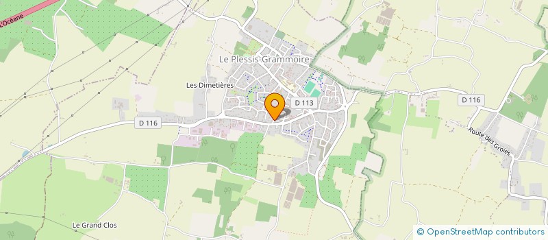 localisation de l'entreprise SCI AXONE  LE PLESSIS-GRAMMOIRE