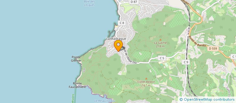 localisation de l'entreprise SCI AXSANHULU à SAINT-CYR-SUR-MER