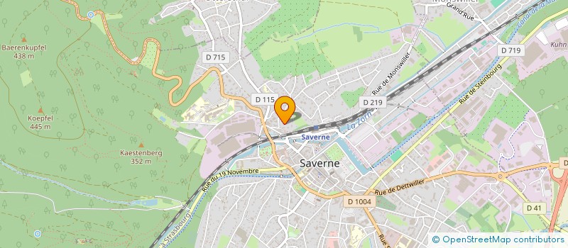 localisation de l'entreprise SCI AXSICA  SAVERNE