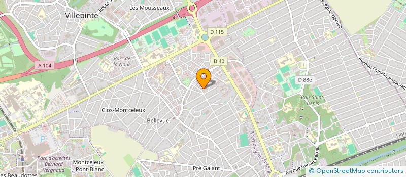 localisation de l'entreprise SCI AY à VILLEPINTE