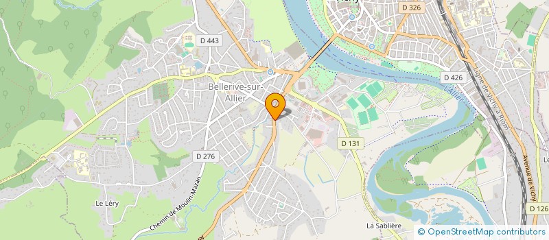 localisation de l'entreprise SCI AYA  BELLERIVE-SUR-ALLIER