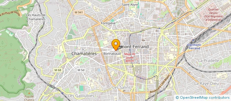 localisation de l'entreprise SCI AYA  CLERMONT-FERRAND