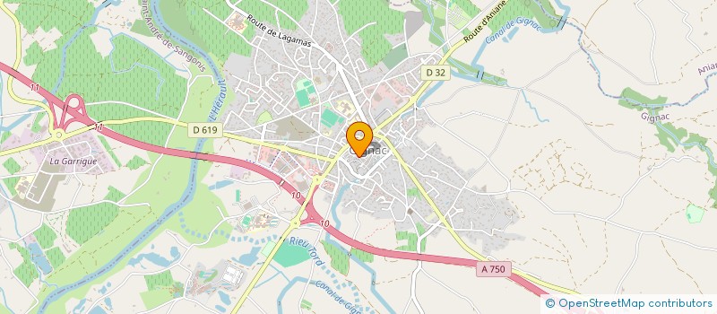 localisation de l'entreprise SCI AYA  GIGNAC