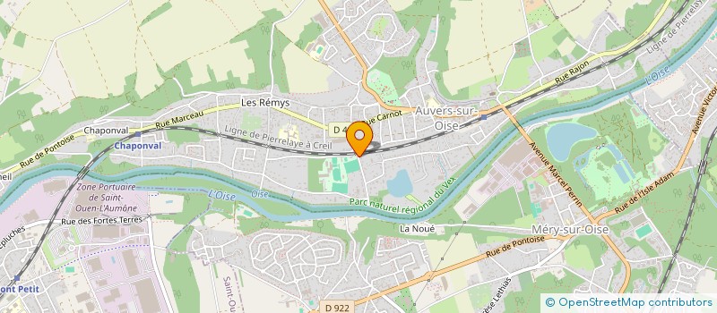 localisation de l'entreprise SCI AYA  AUVERS-SUR-OISE