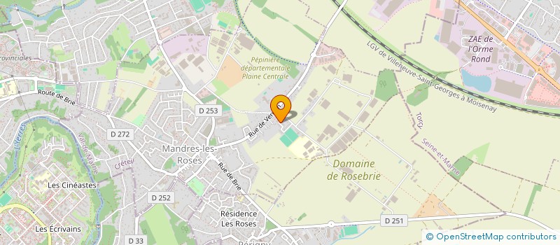 localisation de l'entreprise SCI AYA  MANDRES-LES-ROSES