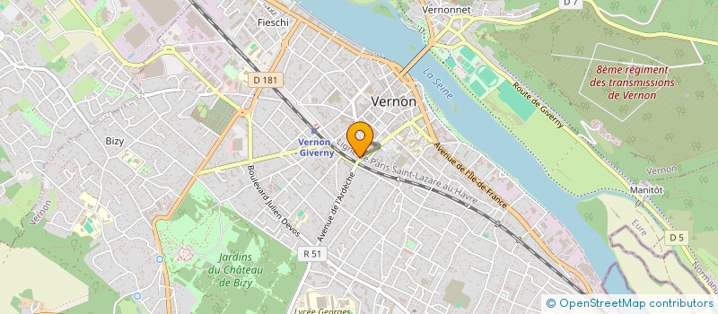 localisation de l'entreprise SCI AYAS  VERNON