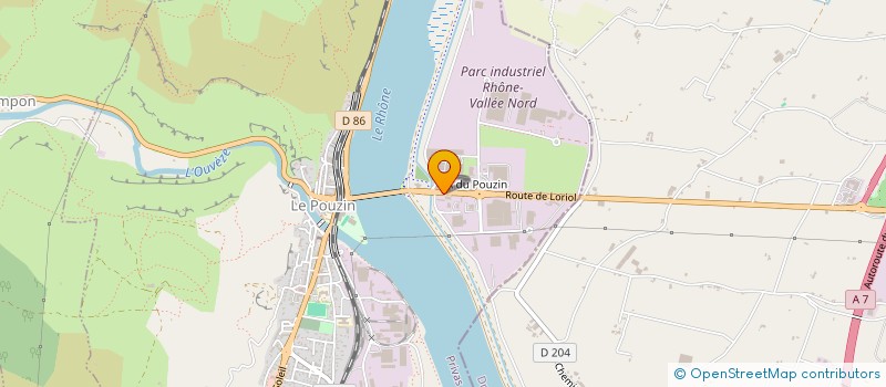 localisation de l'entreprise SCI AYBE  LE POUZIN