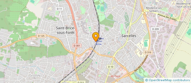 localisation de l'entreprise SCI AYDIN IMMO à SAINT-BRICE-SOUS-FORET