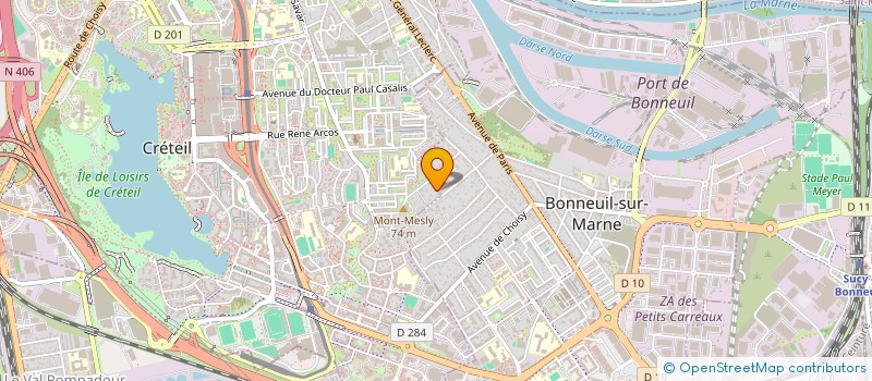 localisation de l'entreprise SCI AYEBA à CRETEIL