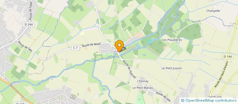 localisation de l'entreprise SCI AYGM  BEAUFORT-EN-ANJOU