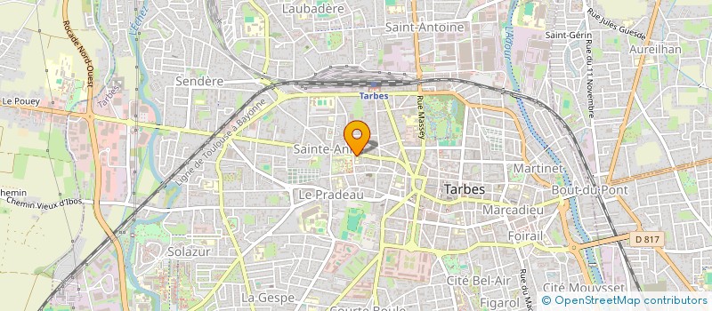 localisation de l'entreprise SCI AYGUEROTE  TARBES