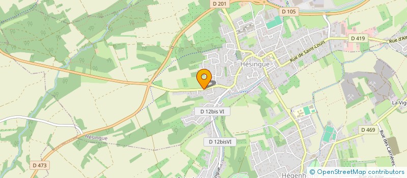 localisation de l'entreprise SCI AYGUN  HESINGUE