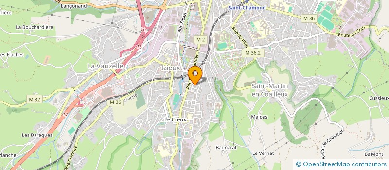 localisation de l'entreprise SCI AYM-CEL  SAINT-CHAMOND