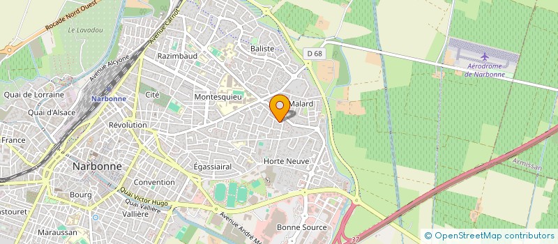 localisation de l'entreprise SCI AYORA à NARBONNE