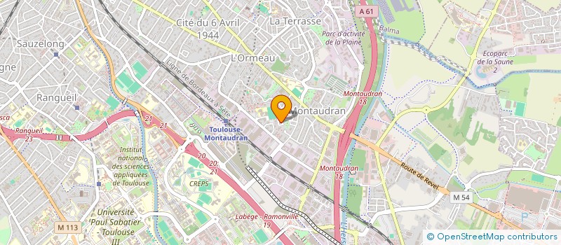 localisation de l'entreprise SCI AYR à TOULOUSE