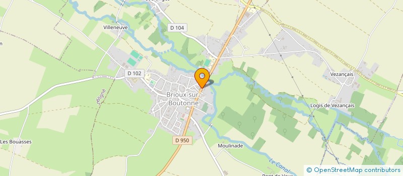 localisation de l'entreprise SCI AYR LA BOUTONNE  BRIOUX-SUR-BOUTONNE