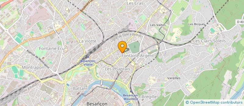 localisation de l'entreprise SCI AYRIMMO  BESANCON