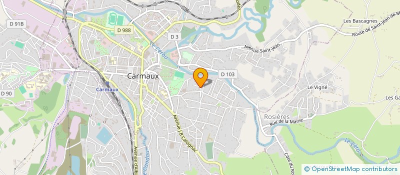 localisation de l'entreprise SCI AYSENA  CARMAUX