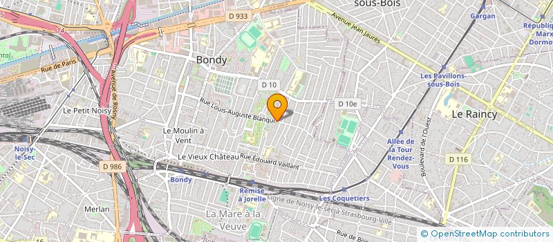 localisation de l'entreprise SCI AYSO  BONDY