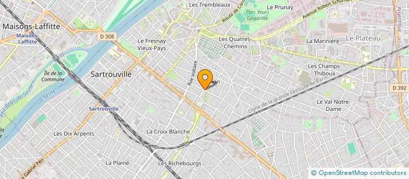 localisation de l'entreprise SCI AZ  IMMO  SARTROUVILLE