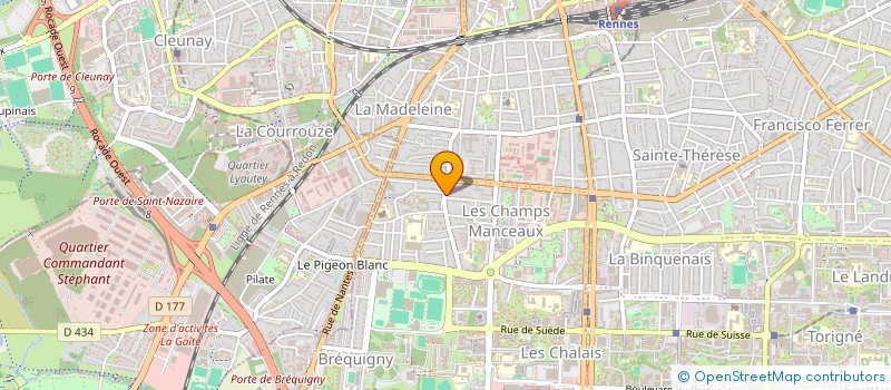 localisation de l'entreprise SCI AZ P  RENNES