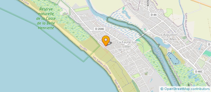 localisation de l'entreprise SCI AZ WIND  L'AIGUILLON-LA-PRESQU'ILE