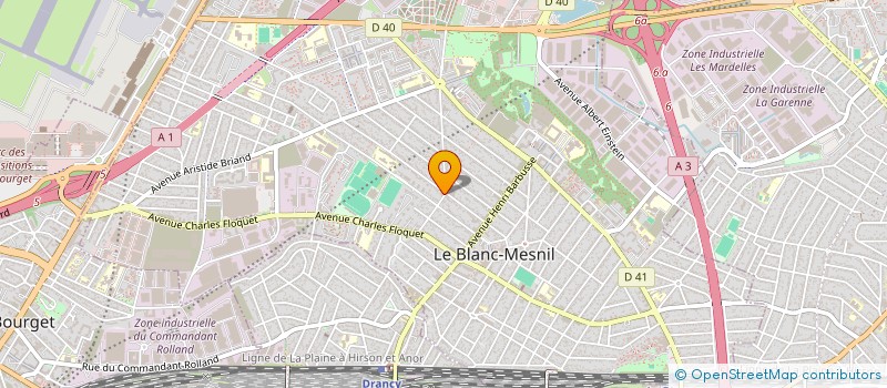 localisation de l'entreprise SCI AZA à LE BLANC-MESNIL