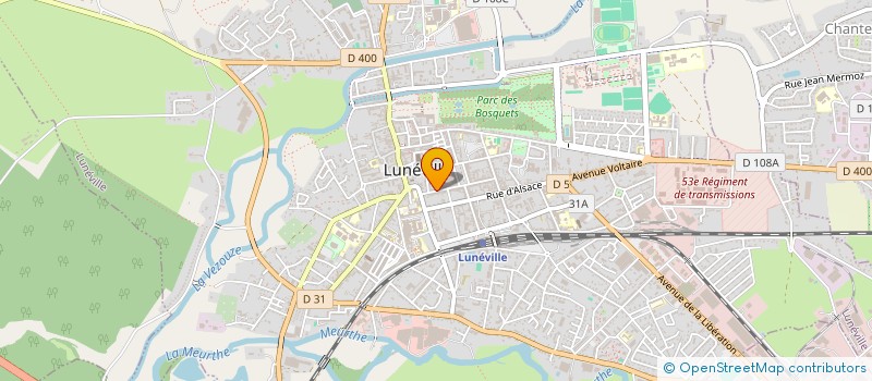 localisation de l'entreprise SCI AZA  LUNEVILLE