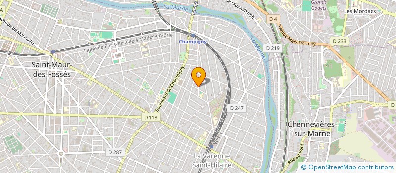 localisation de l'entreprise SCI AZALEE à SAINT-MAUR-DES-FOSSES