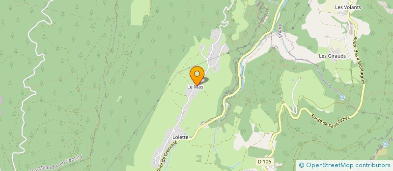 localisation de l'entreprise SCI AZALEE T G  LANS-EN-VERCORS