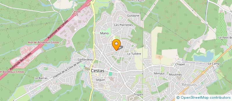 localisation de l'entreprise SCI AZAM 33  CESTAS