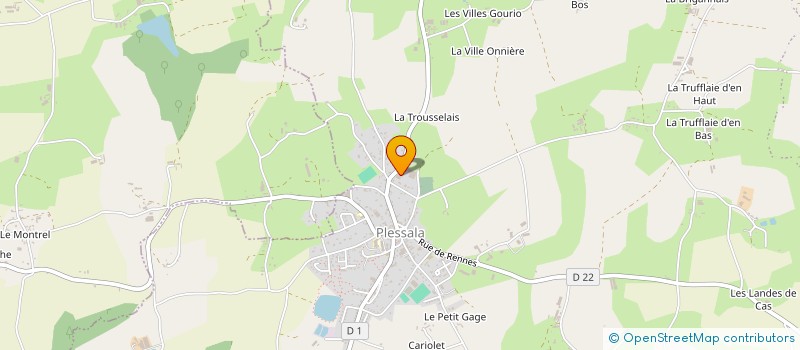 localisation de l'entreprise SCI AZAM à LE MENE