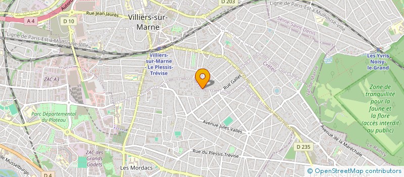 localisation de l'entreprise SCI AZAR 77  VILLIERS-SUR-MARNE