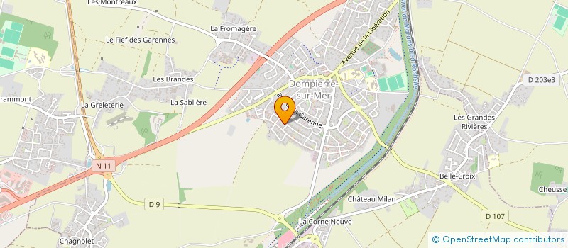 localisation de l'entreprise SCI AZARKAN  DOMPIERRE-SUR-MER