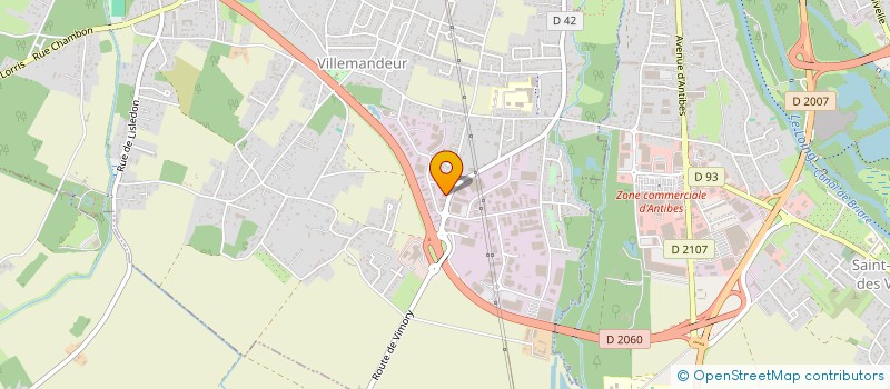 localisation de l'entreprise SCI AZE  VILLEMANDEUR