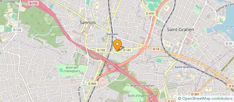 localisation de l'entreprise SCI AZEM  SANNOIS