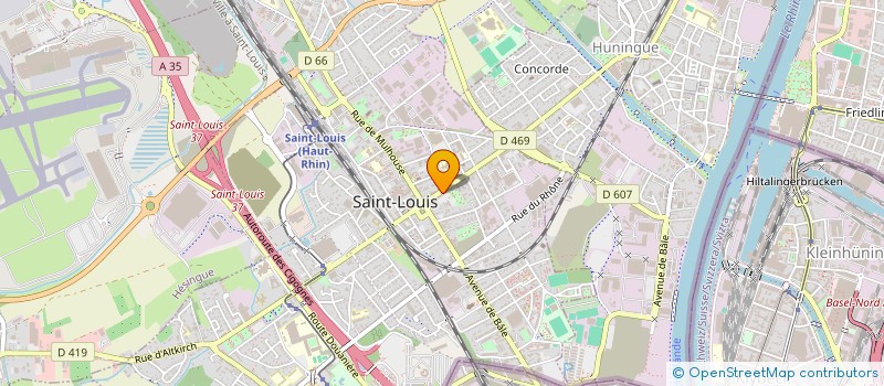 localisation de l'entreprise SCI AZEM  SAINT-LOUIS