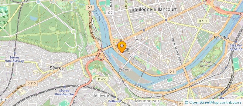 localisation de l'entreprise SCI AZEMAR à BOULOGNE-BILLANCOURT