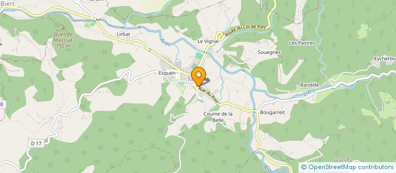 localisation de l'entreprise SCI AZEMAROU LOCATION à MASSAT
