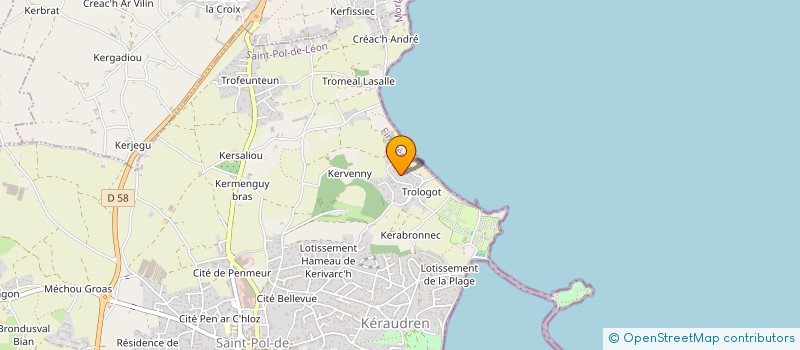 localisation de l'entreprise SCI AZERTY 1-2-3  SAINT-POL-DE-LEON